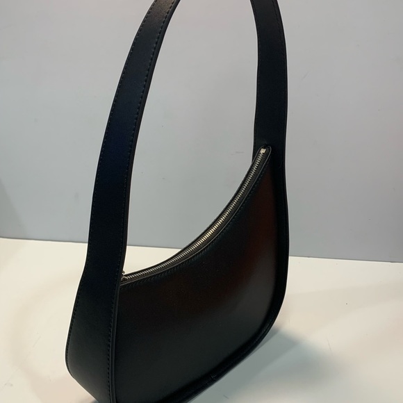 The Row Black Shoulder Bag with Curved Silhouette - Picture 7 of 7
